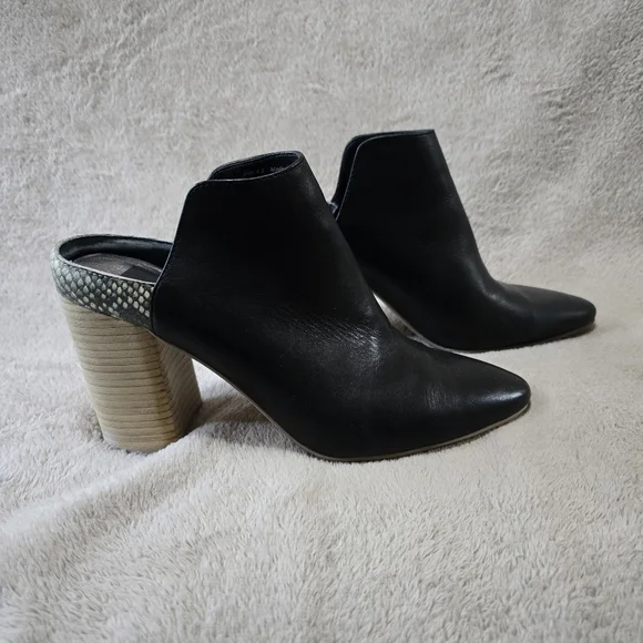 Dolce Vita Renly Heeled Mules Black Size 8.5 - Picture 6 of 10